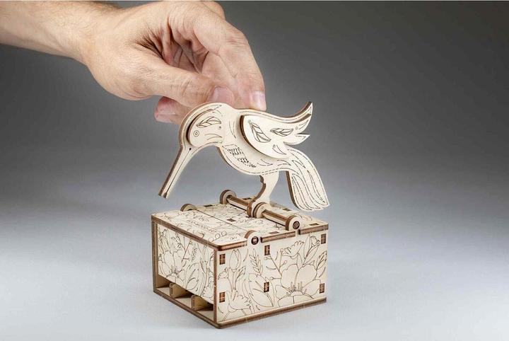 Actual product image Eco Wood Art Toothpick dispenser - bird