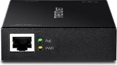 Produktbild Trendnet TPE-117GI Power Injector (Proprietär 48V, Passive 24V PoE-in, 802.3af (PoE), 802.3bt (PoE++), Proprietär 24V, UPOE, 60 W)