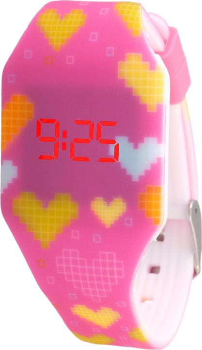 Actual product image Kiddus Digital LED Watch Hearts (Digital watch, 32 mm)