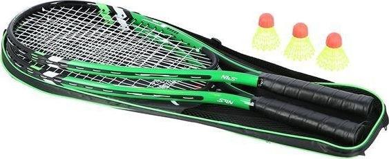 Image du produit Nils Rinkinys pour Crossminton NRS001 2 raquettes + volants en plumes + valise žalias