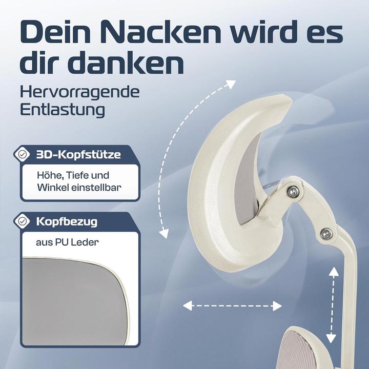 Actual product image Clouvou Ergonomischer Schreibtischstuhl