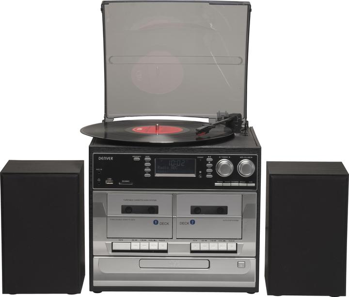 Actual product image Denver MRD-166 (Record player, CD player, Tape deck, 2x 2 W)