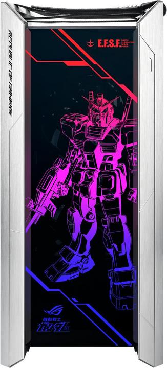 Actual product image ASUS ROG Strix Helios GX601 Gundam Edition (ATX, mATX, Mini-ITX, E-ATX)