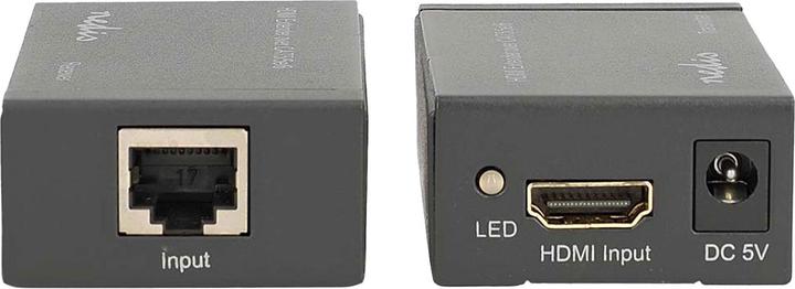 Immagine prodotto Nedis Estensore HDMI T su CAT6 fino a 60,0 m 1080p 1,65 Gbps Metallo Antracite (1 m, HDMI)