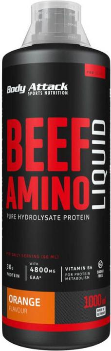 Image du produit Body Attack 100% Beef Amino Liquid (1000ml) (Orange, 1 x)