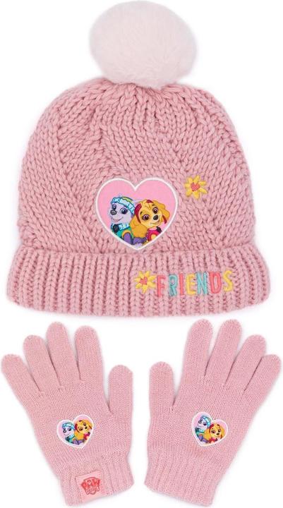 Actual product image Paw Patrol Friends hat and glove set (One size)