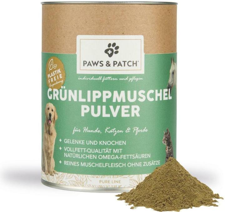 Paws & Patch Paws and Patch Grünlippmuschel Pulver Hunde/Katzen/Pferde (150g) (Adult, 1 Stk., 150 g)