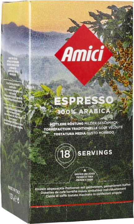 Amici Espresso Pods 18er (18 x Port.)