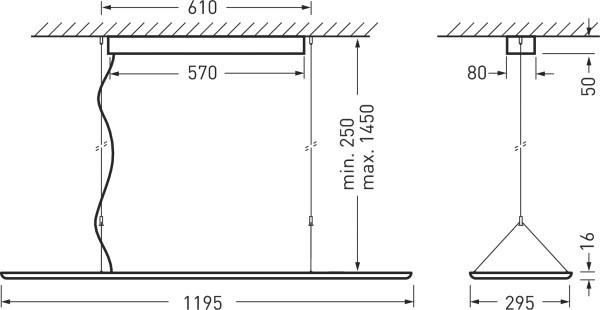 Produktbild Trilux LED-Hängeleuchte 2360 H1 PW #7377540 (4400 lm)