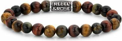 Rebel Rose - Beaded bracelet Who's afraid of the Tiger RR-80095-V - Dimension: 20 cm - L+ (20 cm)