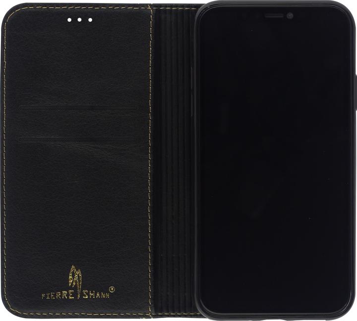 Actual product image Fierre Shann Fourre Flip cuir véritable (Apple iPhone 14 Pro)