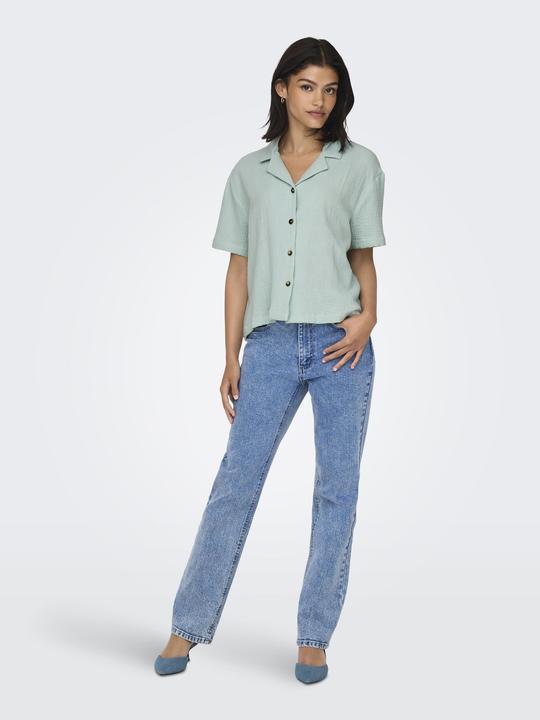 Produktbild JdY Locker geschnitten Resort Kragen Tief angesetzte Schulter Hemd Hemd (XL)