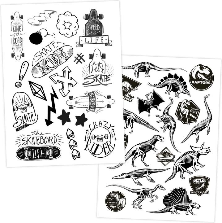 Actual product image Papierdrachen 100 Kindertattoos