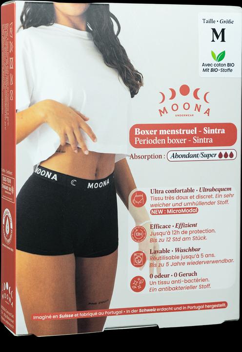 Immagine prodotto Moona Menstruationsboxer Sintra für starke Tage, Hüftumfang 97-102cm (1 Stk) (98)