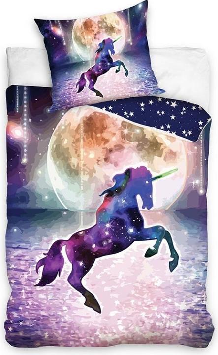 Actual product image MCU Unicorn Sengetøj 140 x 200, 100 percent bomuld