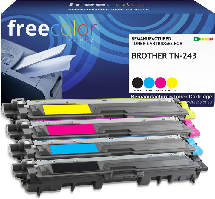 Actual product image Freecolor Toner Brother TN-243 B/C/M/Y remanufactured
