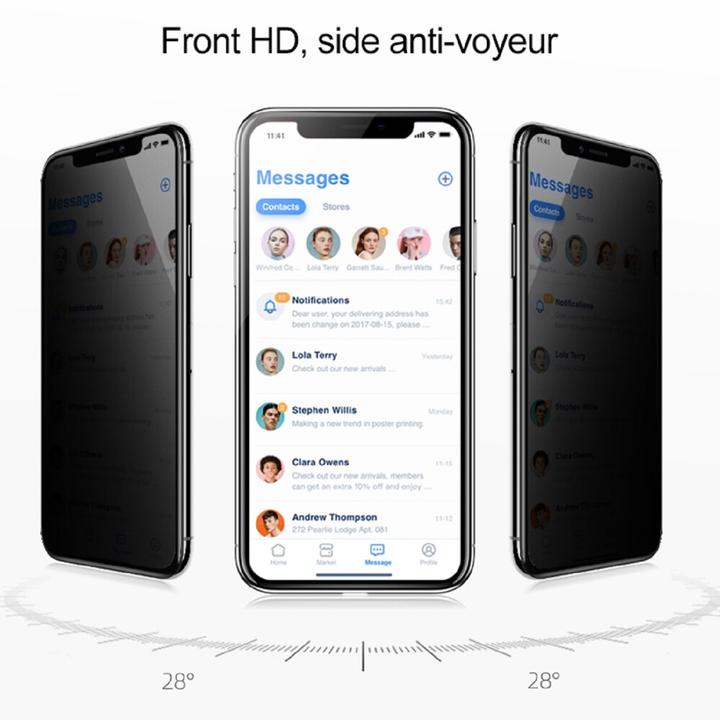 Produktbild Protectorking 1x Echtes Tempered 9H Panzerhartglas Blickschutz (1 Stück, Apple iPhone X)