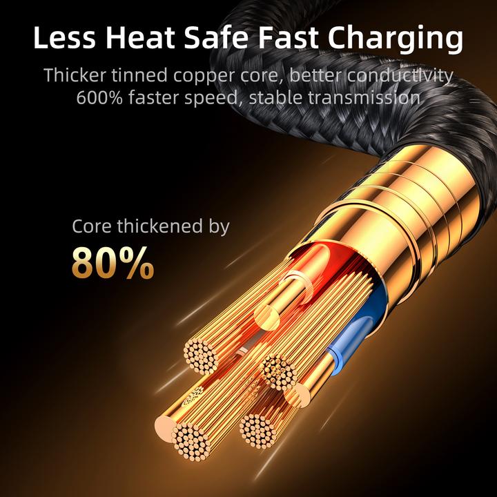 Produktbild Joyroom S-UL012A6 2.4A USB-A to Lightning Right Angle Fast Charging Data Cable 1.2m-Blue (1.20 m, USB 3.2 Gen 1)