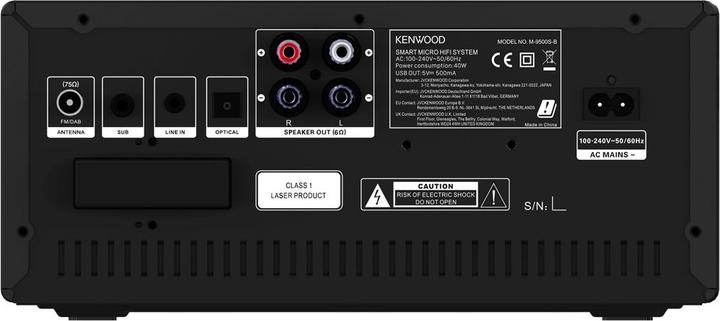 Productafbeelding Kenwood M-9500S-B (WiFi, Bluetooth, CD Speler, Spotify Connect, 2x 50 W)