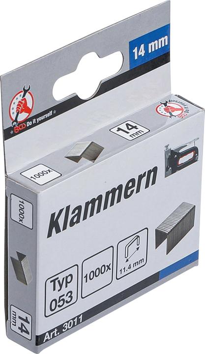 Produktbild BGS Klammern Typ 53 14 x 11,4 mm 1000 Stück