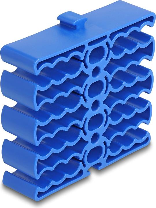 Immagine prodotto Delock Organizzatore di cavi con 24 ingressi per cavi blu