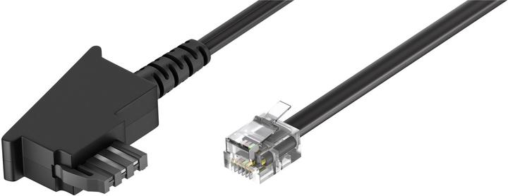 Produktbild Goobay TAE-F-Anschlusskabel (Universal-Pin Out), Schwarz, 6 m