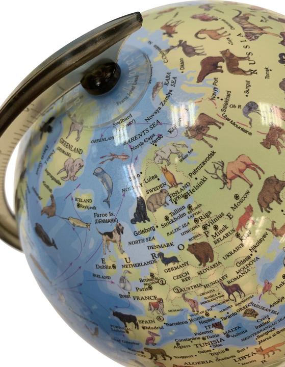 Productafbeelding Tele Wereldbol met dieren en licht 20 cm (TY6190) (20 cm)
