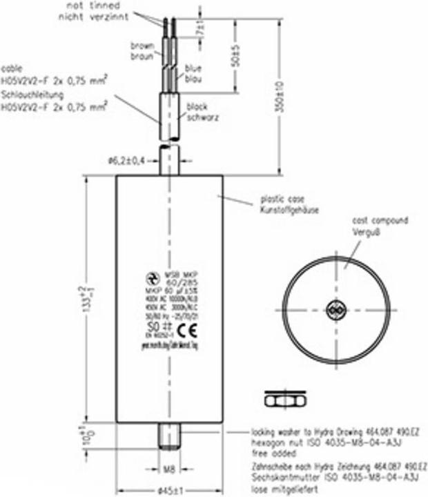 Image du produit Condensateurs moteur MKP