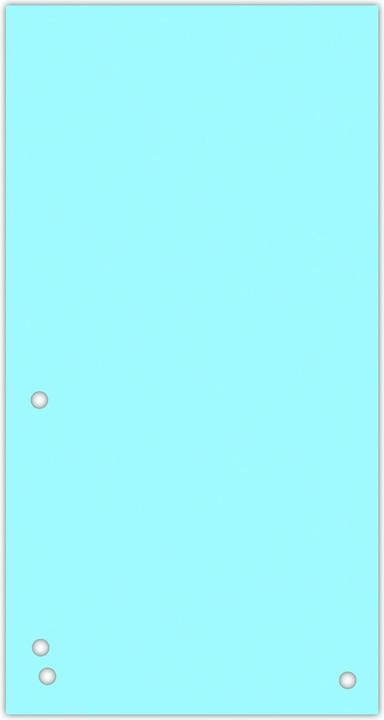 Donau Divisori, cartone, 1/3 a4, 235x105mm, 100 pezzi, blu