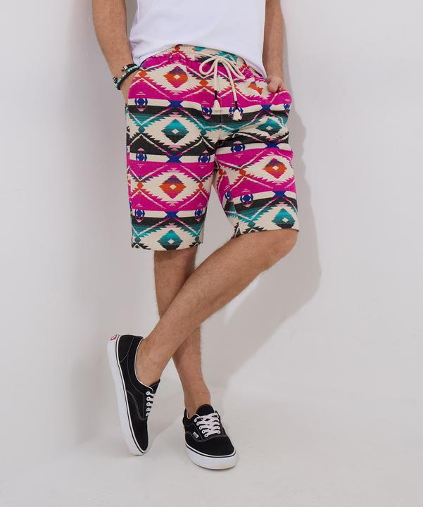 Actual product image Joe Browns Bold Aztec Print Drawerstring Shorts (32)