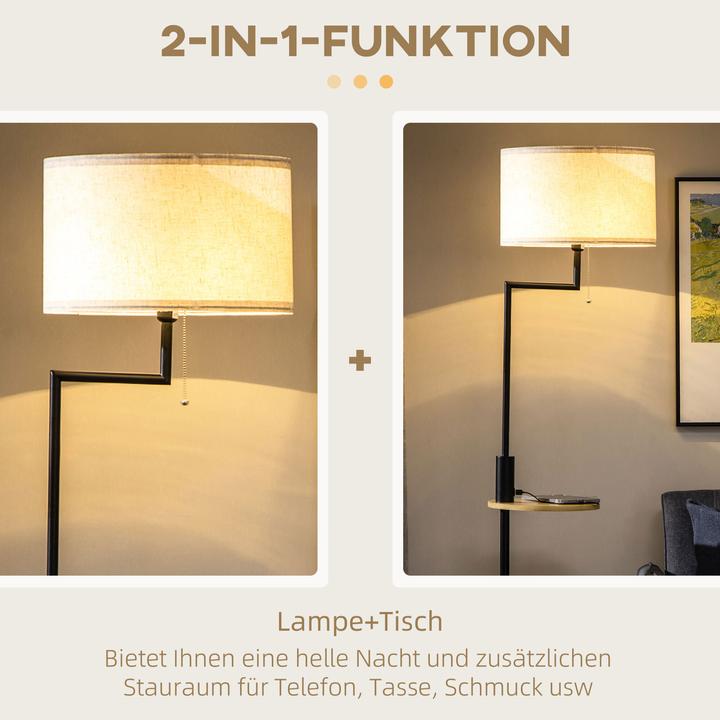 Image du produit Homcom Lampadaire avec un long câble d'alimentation (E27)