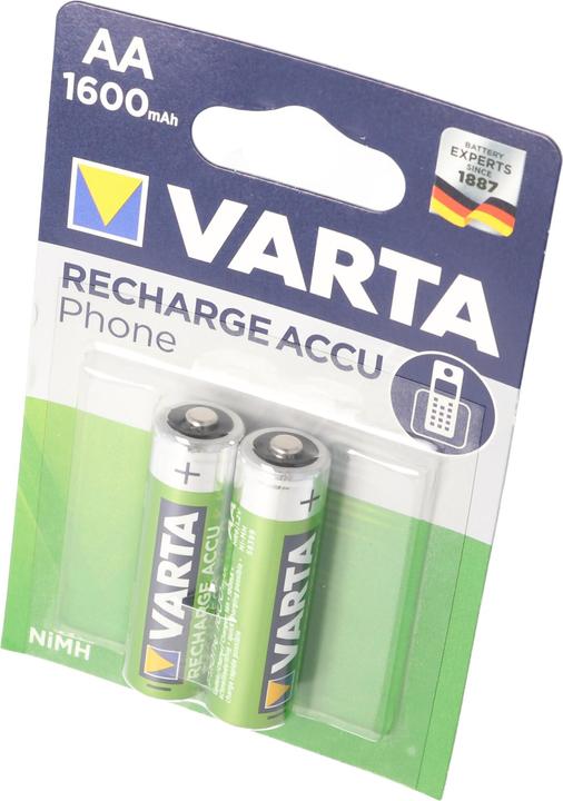 Productafbeelding Varta Recharge Accu Phone (2 Pcs., AA, 1600 mAh)