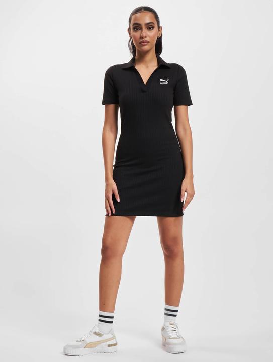 Puma Kleid Classics Ribbed V-Collar (XS)