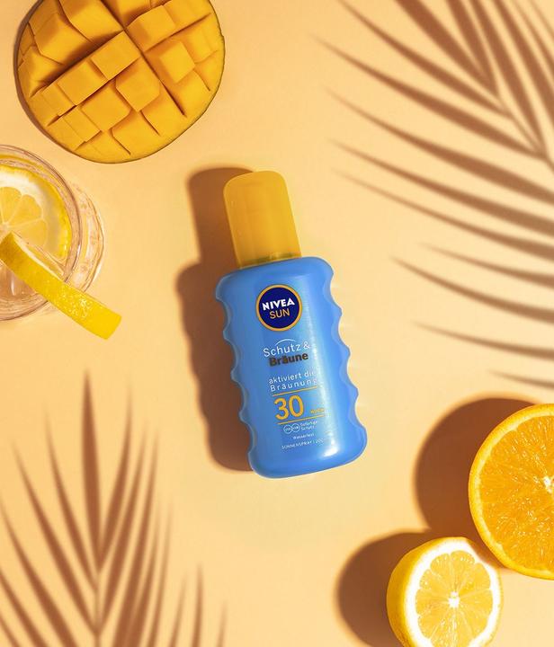 Actual product image NIVEA Sun Protection & Tan Sun Spray SPF30 200 ml (Sun spray, SPF 30, 200 ml, 227 g)