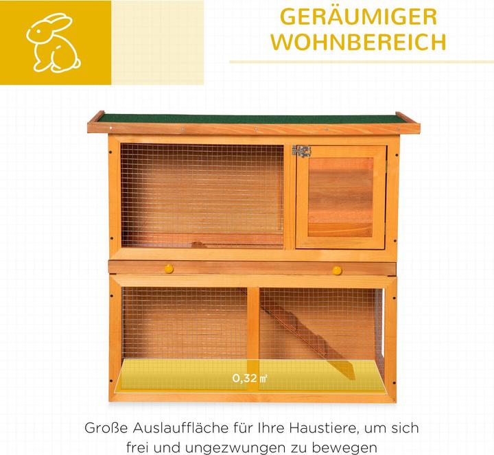 Produktbild PawHut Zwergkaninchenstall