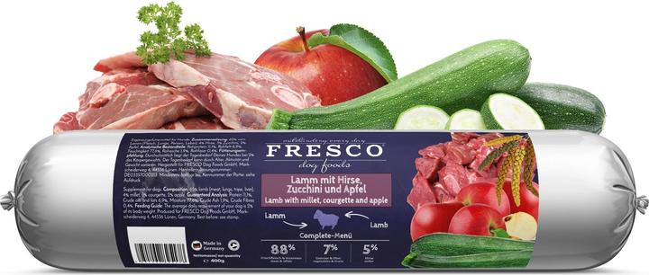 Image du produit Fresco Nourriture humide BARF agneau avec millet, 400 g (Senior, Adulte, Junior, 1 pcs, 400 g)