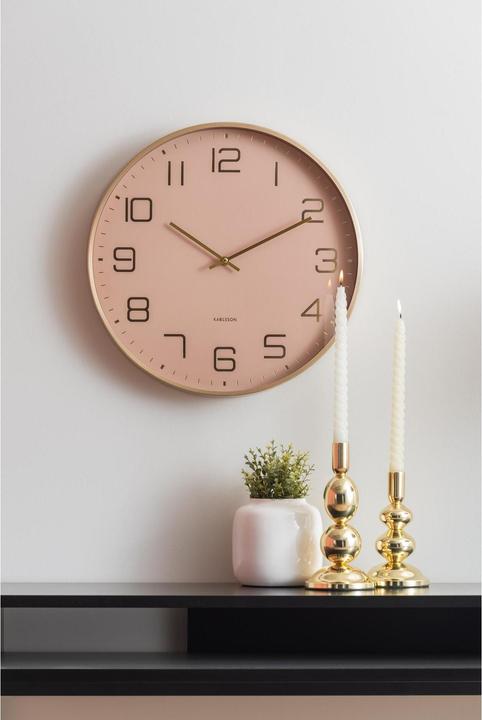 Actual product image Karlsson Wall clock Elegance Glow Soft brown (40 cm)