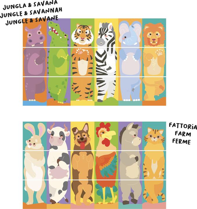 Immagine prodotto Quercetti Twist Puzzle Animali Tubo Mix and Match, 2582 (2 pezzi)