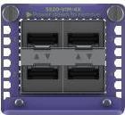 Actual product image Extreme Networks Accessories 5520 Versatile Interface Module with four 10GbE SFP+ ports, supported on ExtremeSwitchin