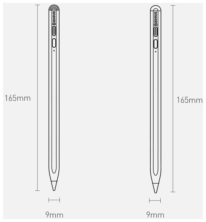 Actual product image Baseus Smooth Writing Stylus with LED Indicators (Active+Passive) White