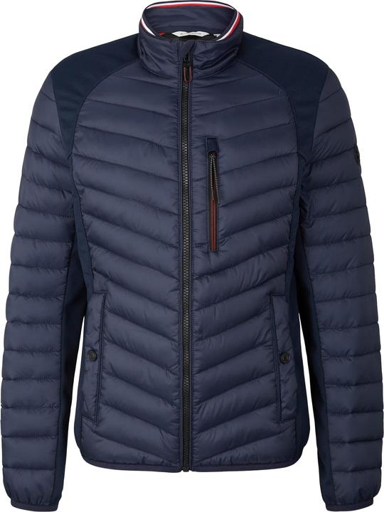 Tom Tailor Jacke Hybrid Steppjacke mit Stehkragen und Reissverschluss