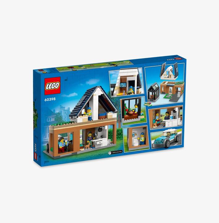 Produktbild LEGO Familienhaus mit Elektroauto (60398, LEGO City)