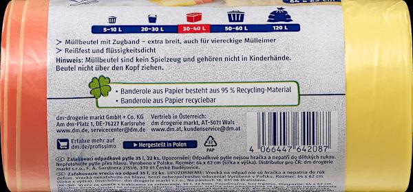 Produktbild dm Profissimo Müllbeutel (22 x, 35 l)