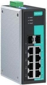 Actual product image Moxa EDS-G308-2SFP - Unmanaged full Gigabit Ethernet switch with 6 10/100 1000BaseT(X) ports