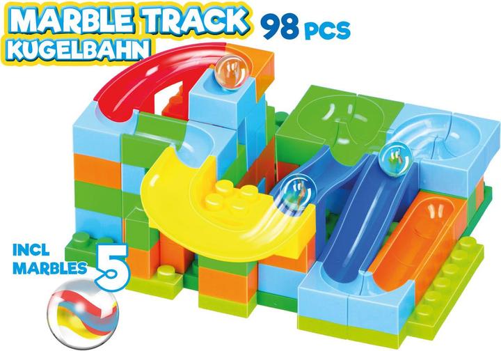 Actual product image Eddy Toys Plastic marble run marble, 98 pcs.