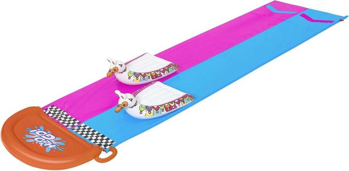 Bestway 2er-Wasserrutsche mit aufblasbaren Lama-Schwimmtieren