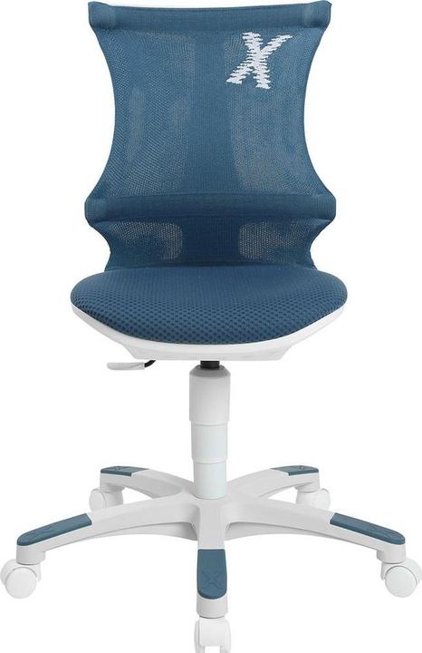 Actual product image Topstar Children's swivel chair Sitness X Chair 10, FX130CR55 petrol, white fabric