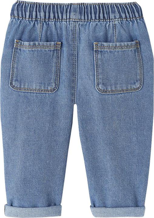 Actual product image Vertbaudet Baby jeans with slip-on waistband (74)