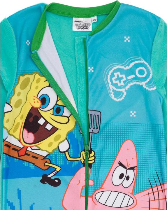 Actual product image Spongebob Squarepants Childrens/Kids Attack Mode Sleepsuit (116)
