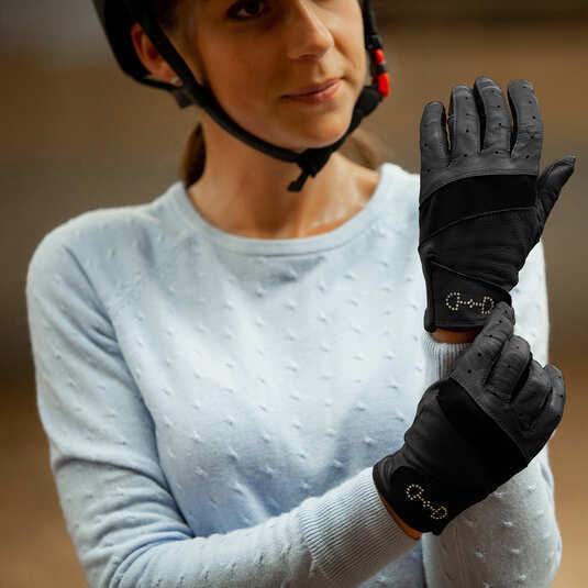 Produktbild Horze Reithandschuhe aus Leder und Mesh, Damen (7)